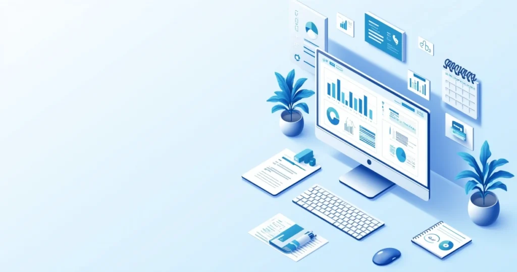 Dados dos Vereadores: Guia Completo para Gestão de Mandatos Públicos 2 Tela de computador mostrando dashboard com gráficos e dados de gestão pública e vereadores
