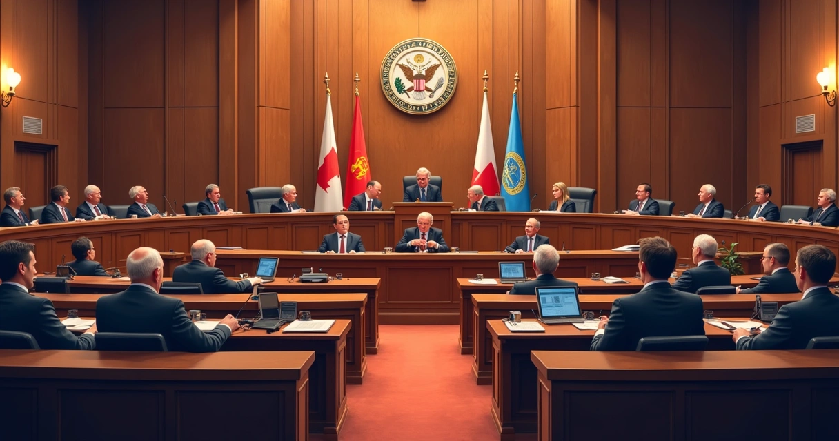 Plenária da Câmara de Vereadores com vereadores em sessão discutindo projetos legislativos