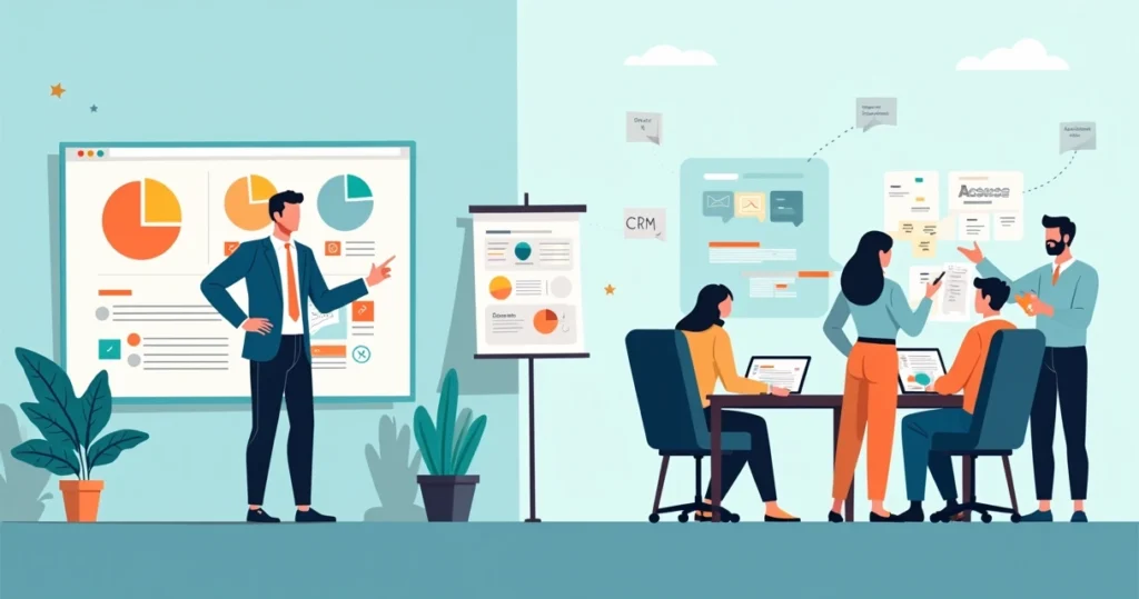 Ilustração de candidato a deputado planejando pré-campanha com equipe e gráficos de estratégia