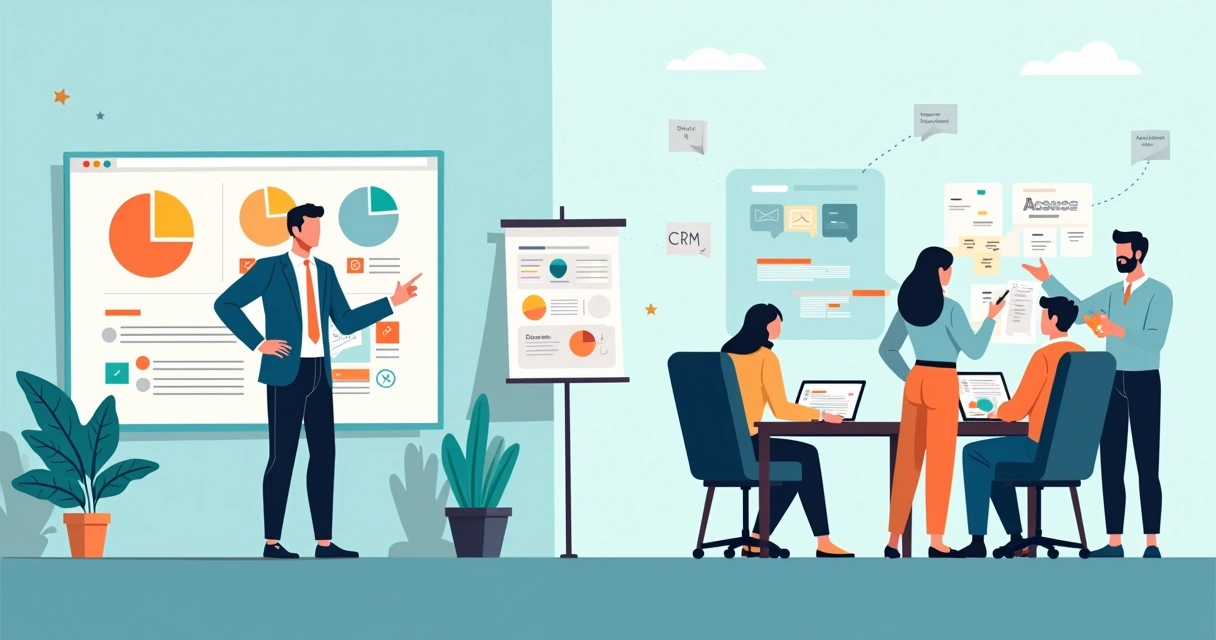 Ilustração de candidato a deputado planejando pré-campanha com equipe e gráficos de estratégia